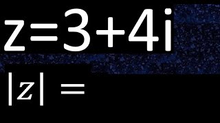 modulus of z  34i a complex number or imaginary number [upl. by Akedijn]