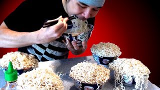 Crazy Ramen Eating Stunt 509kg [upl. by Ailahs]