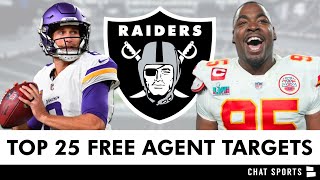 Top 25 NFL Free Agents In 2024 For The Las Vegas Raiders [upl. by Jon816]