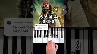 Hes a Pirate Piano Tutorial shorts [upl. by Dupuy]