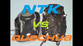 Comparativo de Mochilas NTK Pathos 25L X Quechua NH100 30L [upl. by Ermentrude]