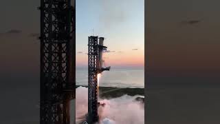 DRONE CAM Super Heavy Booster Catch booster12 spacex [upl. by Sillad81]