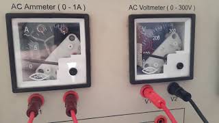 1 Demonstration of PMMC MI Electrodynamometer type indicating instruments [upl. by Sawyor540]