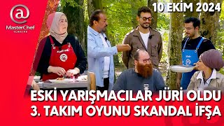 MASTERCHEF 3 TAKIM OYUNU KAZANAN İFŞA ESKİ YARIŞMACILAR TORPİL Mİ YAPTI 10102024 TV8 CANLI İZLE [upl. by Illak]