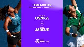 Naomi Osaka vs Ons Jabeur  2024 Toronto Round 1  WTA Match Highlights [upl. by Juxon]