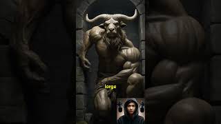 Minotaur The Beast That Guards the Labyrinth A Horrifying Greek Legend animals minotour shorts [upl. by Niemad]