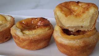 🇵🇹 RECETTE PASTEIS DE NATA 🇵🇹  Pâte feuilletée maison [upl. by Corliss]