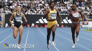 Marileidy Paulino storms past competition to claim Paris 400m  NBC Sports [upl. by Arretnahs795]