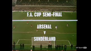 FA Cup Semi Final 1973 Sunderland v Arsenal [upl. by Evangeline]