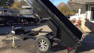 Lamar DS07 Low Profile Hydraulic Dump Trailer 5x10 7000 GVW DS601017 [upl. by Kiersten]