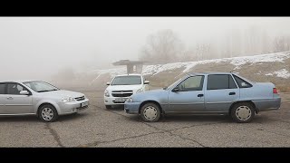 Lacetti 18 vs Nexia 16 vs Cobalt Drag Race [upl. by Jasisa745]