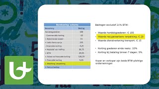 Basis boekhouden  Facturen berekening [upl. by Bringhurst]