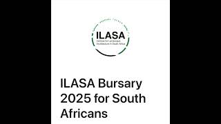 Landscape and architecture bursaries by ILASA [upl. by Adnoved]