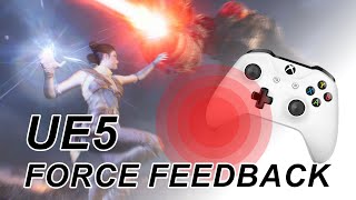 Unreal Engine 5  Controller Force Feedback  Rumble Effect [upl. by Hulbard]