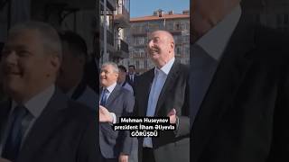 Prezident İlham Əliyev bloger Mehman Huseynovla görüşüb Mehman prezidentə yeni əsəri göstərib [upl. by Cilka]