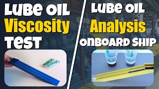 How to test Lube Oil Viscosity  Lube Oil Analysis Onboard Ship [upl. by Matless]