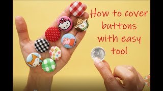 How to Cover a Button With an Easy Cheap Tool [upl. by Duester]