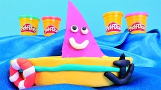 Spielspaß mit Knete Ein Segelboot aus PlayDoh Video für Kinder [upl. by Ahoufe438]