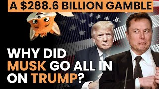 A 2886 Billion Gamble Why Did Elon Musk Go All In on Donald Trump [upl. by Yesiad]