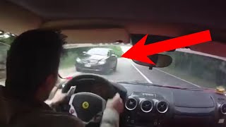 Guy Almost Ruins Ferrari During Test Drive [upl. by Othelia]