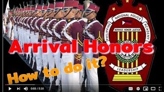 PNPA Arrival Honors Practice [upl. by Ahterod]