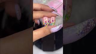 Encapsulated real flowers 😍🌸pressonails nailart ytshorts shorts naildesign [upl. by Holtorf186]