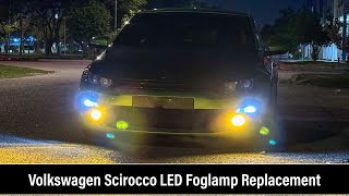 Volkswagen Scirocco Horn Replacement amp Foglamp LED Conversion [upl. by Rand]