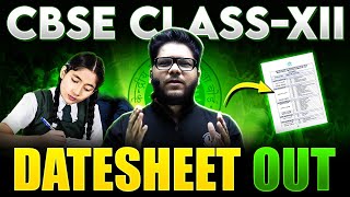 CBSE Date Sheet 2024 🚨  CBSE Latest News  Class 12th Board Exams Schedule 🤯 [upl. by Ynnavoeg]