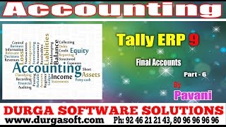 Accounting tutorialsonlinetrainingFinal Accounts Part6 by Pavani [upl. by Terrab]