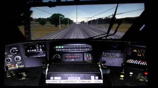 TGVVoyage en cabine tgv sur msts simulateur ferroviaire entre nimes et Marseille [upl. by Nnorahs]