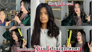 Dawlance Viral Straightener  Straight  Curl  Tried amp Tested [upl. by Arykat717]