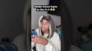 Middle SCHOOL FIGHTS be like Pt9 shorts relatable comedy viral skits funny roydubois [upl. by Turley767]