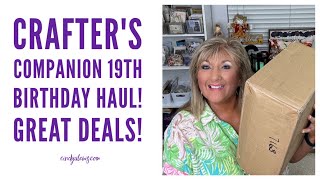 Crafters Companion 19th Birthday Haul Great Deals [upl. by Alage]