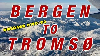 Bergen to Tromsø Norway  Embraer E190E2  Widerøe Airlines  Full Flight Trip Report  BGO  TOS [upl. by Navada]