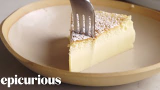 The 3Ingredient Japanese Cheesecake that Broke the Internet  Epicurious [upl. by Peggi339]