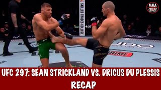 UFC 297 Sean Strickland vs Dricus Du Plessis Recap Highlights [upl. by Afira]