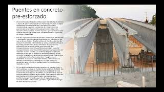 04 Tipología y materiales en puentes Concreto presforzado [upl. by Selij]