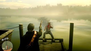 Red Dead Redemption 2  Funny Moments Bad Honor Ragdolls Bounty Hunters Chase Compilation [upl. by Akirdnuhs]