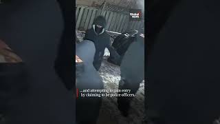 4 armed men attempt to break into Barrie Ont family home intruders Canada Barrie Ontario [upl. by Eicul457]