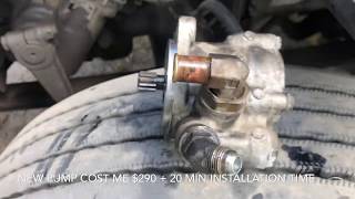 Cummins ISX power steering pump installation [upl. by Agace331]