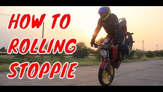 HOW TO ROLLING STOPPIE  Tutorial in HINDI rahul13india [upl. by Christopher751]