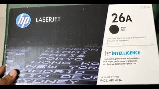 Unboxing HP LaserJet CF226A toner  Unboxing HP LaserJet toner  Unboxing HP toner  unboxing toner [upl. by Davine99]