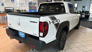 2023 Honda Ridgeline RTL  HPD Package  Platinum White Pearl  Walkaround [upl. by Cavallaro]