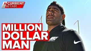 Rugby league reject Jordan Mailata signs 100 million deal  A Current Affair [upl. by Arreic]