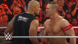 The Rock and John Cena on their epic clash WWE Network [upl. by Nahtanoj]