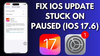 How To Fix IOS Update Stuck On Paused On iPhone 176 [upl. by Kcid]