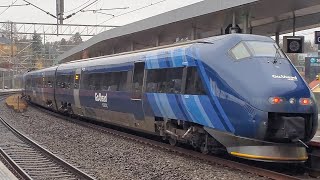 GoAhead Class 73 Regional Trains At Lysaker Station in Oslo 🇳🇴 [upl. by Sug205]