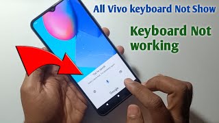 VIVO Y20Y21Y15V21V23 keyboard not showing  vivo mobile fix keyboard not show  keyboard problem [upl. by Senecal895]