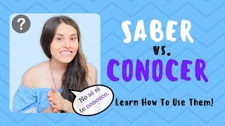 Saber vs Conocer Rules  Do You KNOW How To Use Them [upl. by Hilly]