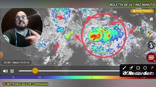 URGENTE VAGUADA TOCA TIERRA EN REPDOM Y PUERTO RICO TORMENTA EN MEXICO AGUACEROS EN EL CARIBE [upl. by Janella]